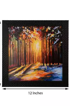 Coloful Leaf view in Sunlight Satin Matt Texture UV Art Painting