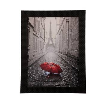 Eiffel Tower view under Rain Satin Matt Texture UV Art Painting 1