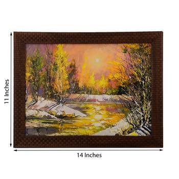 Fall Season Scenary View Satin Matt Texture UV Art Painting 2