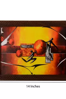 Abstract Men Satin Matt Texture UV Art Painting