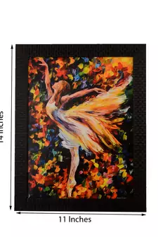 Dancing Little Angel Satin Matt Texture UV Art Painting