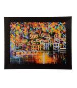 Colorful City View Satin Matt Texture UV Art Painting