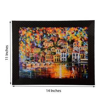 Colorful City View Satin Matt Texture UV Art Painting 2