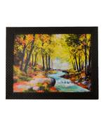 Colorful Rive Flow View Satin Matt Texture UV Art Painting