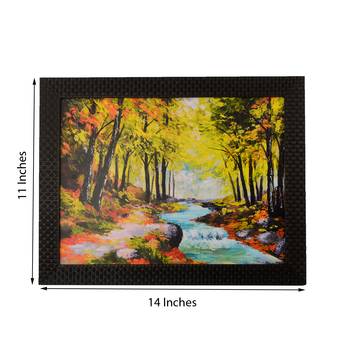 Colorful Rive Flow View Satin Matt Texture UV Art Painting 2