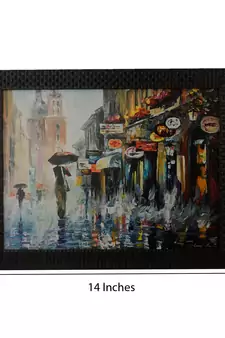 Rainy Season View Satin Matt Texture UV Art Painting