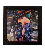 Colorful Beautiful Lady Satin Matt Texture UV Art Painting