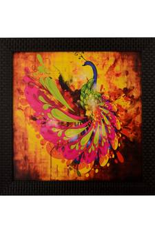 Colorful Peocock Satin Matt Texture UV Art Painting