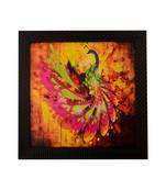 Colorful Peocock Satin Matt Texture UV Art Painting