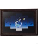 Fish Pond 5 Cut Design Satin Matt Texture UV Art Painting