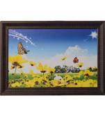 Beautiful Butterflies Satin Matt Texture UV Art Painting