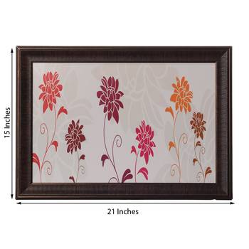 Botanical Flowers Satin Matt Texture UV Art Painting 2