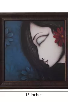 Beautiful Girl Special Effect Sparkle Velvet Touch Reprint