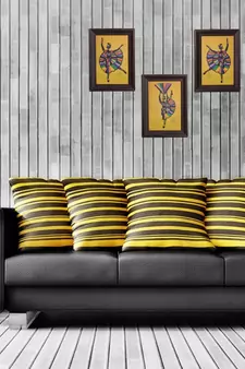 Set of 3 Dancing Girl Matt Texture UV Art Painting