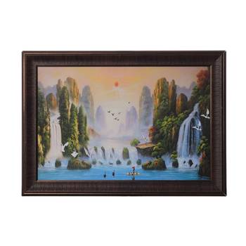 Waterfall View Satin Matt Texture UV Art Painting 1