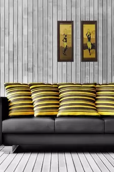 Set of 2 Tribal Lady Satin Matt Texture UV Art Painting