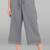 Janasya Women's Grey Cotton Schiffli Palazzo