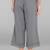 Janasya Women's Grey Cotton Schiffli Palazzo