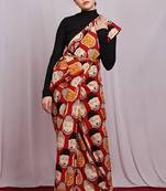 multicolor Peace Buddha Saree with blouse