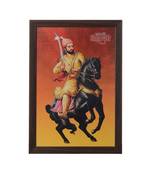 Shivaji Maharaj Satin Matt Texture UV Art Painting