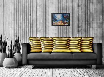 Colorful 3D Sea Life View Satin Matt Texture UV Art Painting 2