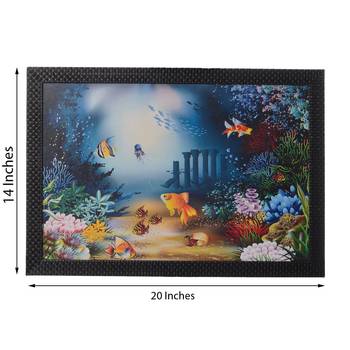 Colorful 3D Sea Life View Satin Matt Texture UV Art Painting 3