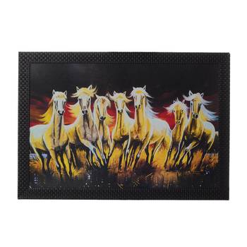 Lucky Running Horses Satin Matt Texture UV Art Painting 1