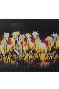 Lucky Running Horses Satin Matt Texture UV Art Painting