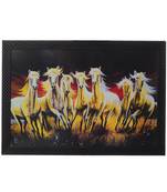 Lucky Running Horses Satin Matt Texture UV Art Painting