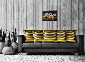 Lucky Running Horses Satin Matt Texture UV Art Painting 2