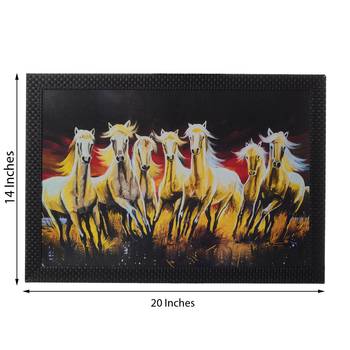Lucky Running Horses Satin Matt Texture UV Art Painting 3