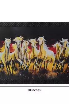 Lucky Running Horses Satin Matt Texture UV Art Painting