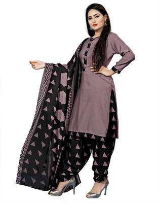 Light-onion-pink printed cotton salwar 2