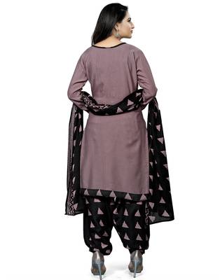 Light-onion-pink printed cotton salwar 4