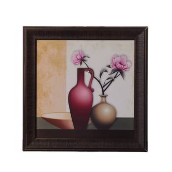 Floral Pot Satin Matt Texture UV Art Painting 1