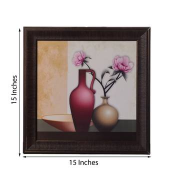 Floral Pot Satin Matt Texture UV Art Painting 3