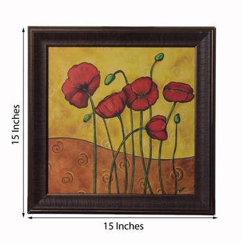 Floral Satin Matt Texture UV Art Painting 3