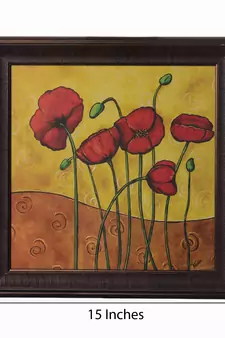 Floral Satin Matt Texture UV Art Painting