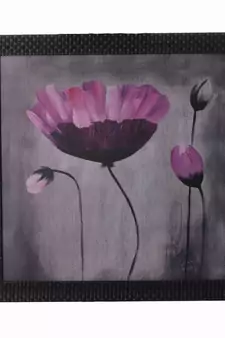 Floral Satin Matt Texture UV Art Painting