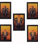 Set of 5 Elephant Variants Satin Matt Texture UV Art Painting