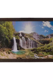 Waterfall View Satin Matt Texture UV Art Painting
