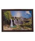 Waterfall View Satin Matt Texture UV Art Painting