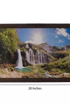 Waterfall View Satin Matt Texture UV Art Painting