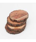 Bark Circle Wooden Coasters