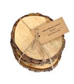 Large Natural Mango Tree Bark Wooden Coasters