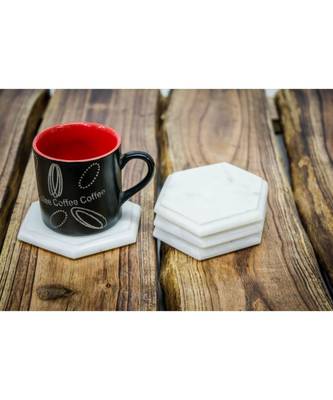 Marble Hexagonal Handmade Coaster   1