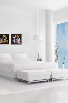 Set of 2 Radha Krishna Satin Matt Texture UV Art Painting