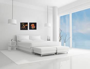 Set of Lord Ganesha and Radha Krishna Satin Matt Texture UV Art Painting 2