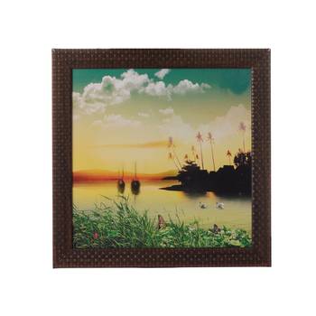 Morning Lake View Satin Matt Texture UV Art Painting 1