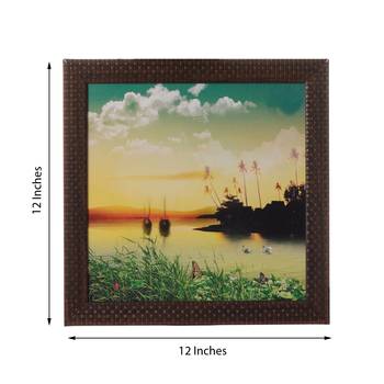 Morning Lake View Satin Matt Texture UV Art Painting 3